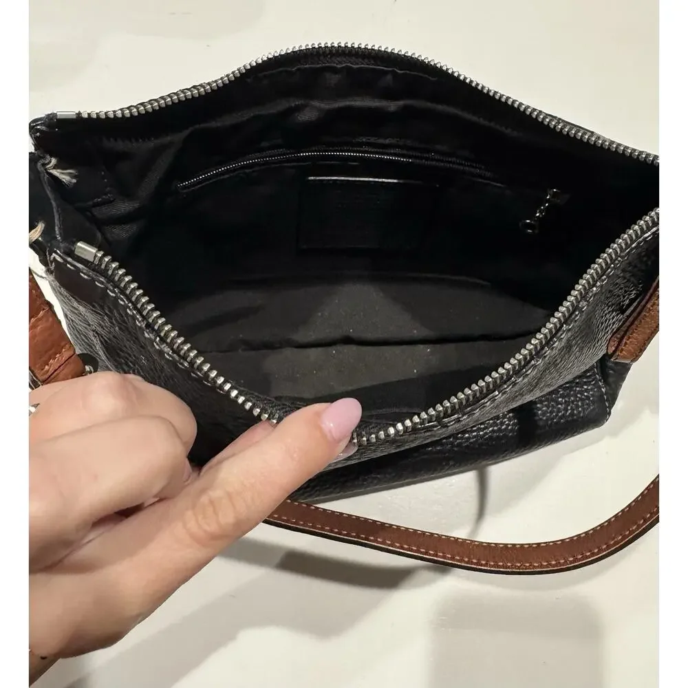 Coach vintage Chelsea y2k Hobo Shoulder Bag Pebbled Leather Black